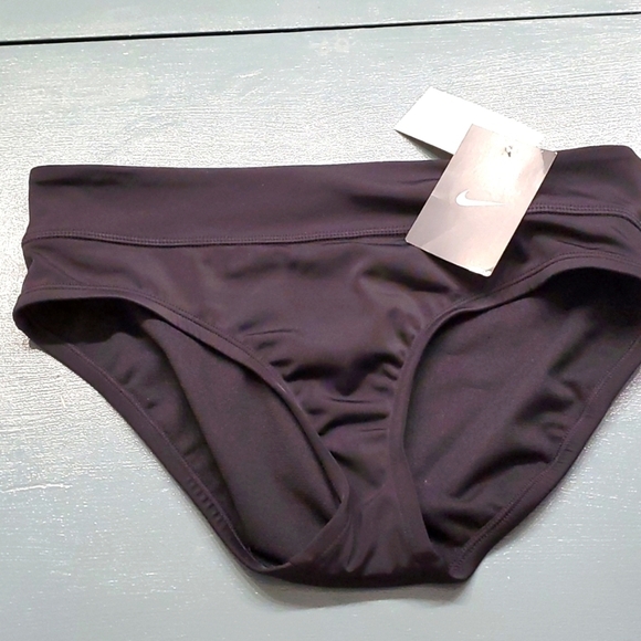 Nike black bathing suit bottom. Size small petite. NWT. Stretch fabric. - Picture 1 of 7